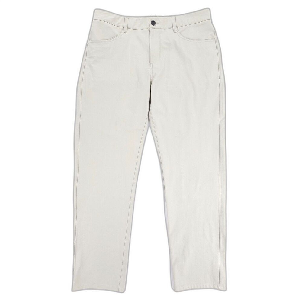 VUORI Meta Pant Athleisure Slim Fit Chino Commuter Casual Minimal Cream 33x28